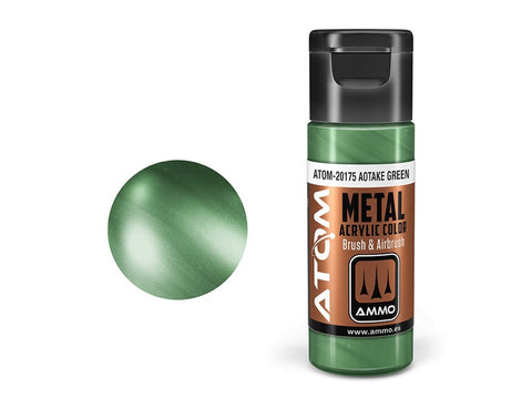 AMMO MIG ATOM akriliniai dažai Metallic Aotake Green 20 ml (20175)