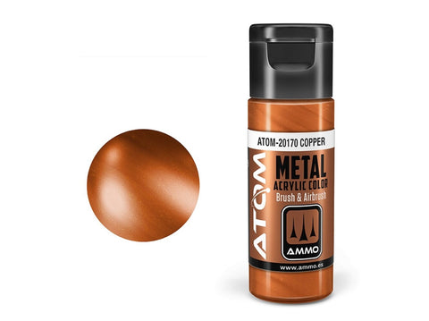 AMMO MIG ATOM akriliniai dažai – vario metalikas, 20 ml (20170)