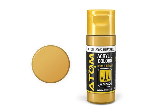 AMMO MIG ATOM akriliniai dažai Mustard 20 ml (20022)