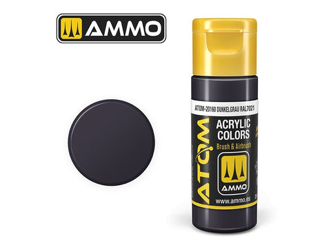 AMMO MIG ATOM akriliniai dažai Dunkelgrau RAL 7021, 20 ml (20160)