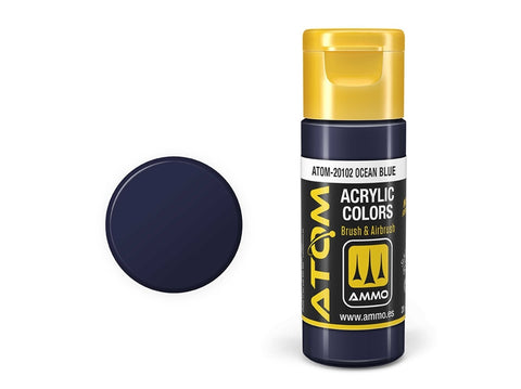 AMMO MIG ATOM akriliniai dažai Okeano mėlyna, 20 ml (20102)