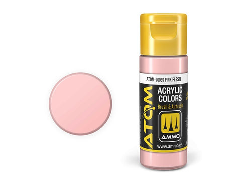 AMMO MIG ATOM akriliniai dažai Kūno rožinė (Pink Flesh) 20 ml 20039