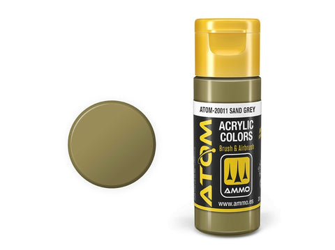 AMMO MIG ATOM akriliniai dažai smėlio pilka 20 ml (20011)