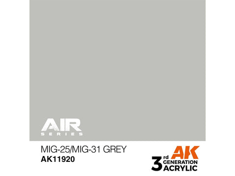 AK Interactive MiG-25/31 pilka AIR 3rd Gen akriliniai dažai 17 ml