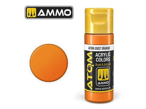 AMMO MIG ATOM oranžiniai akriliniai dažai modeliui, 20 ml