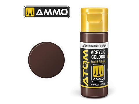 AMMO MIG ATOM akriliniai dažai NATO Brown 20 ml (20061)