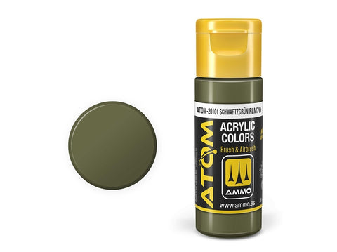 AMMO MIG ATOM akriliniai dažai RLM70 Schwarzgrün, 20 ml