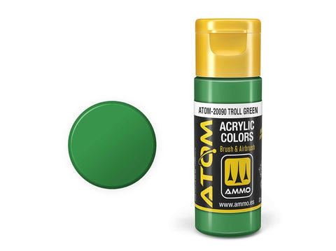 Akriliniai dažai ATOM Troll Green 20 ml (AMMO MIG 20090)
