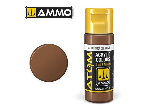 AMMO MIG ATOM akriliniai dažai Old Rust rūdžių spalva 20 ml (20054)