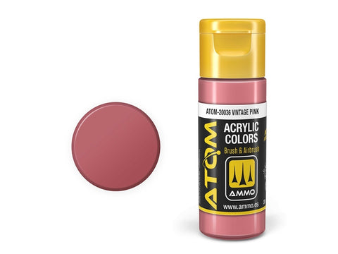 AMMO MIG ATOM akriliniai dažai Vintage Pink, 20 ml (20036)