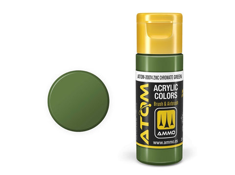 AMMO MIG ATOM akriliniai dažai Zinc Chromate Green 20 ml (20074)