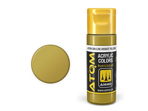AMMO MIG ATOM akriliniai dažai Cinko chromato geltona 20 ml (20013)