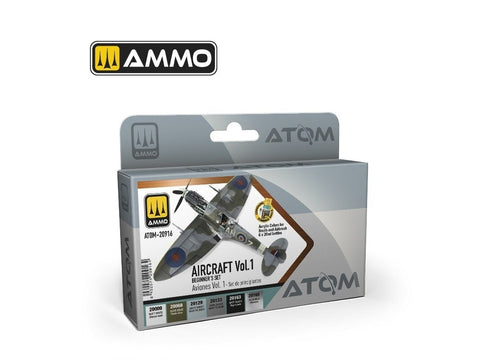AMMO by MIG ATOM akriliniai dažai lėktuvams, Vol.1 – 6 spalvos