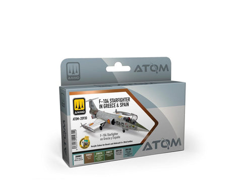 AMMO MIG ATOM akrilinių dažų rinkinys F‑104 Starfighter GR/ES 6x20 ml (20930)