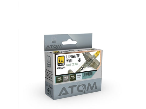 AMMO MIG ATOM akrilo dažų rinkinys: Luftwaffe ankstyvos WWII spalvos 20910