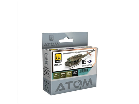 AMMO MIG ATOM akrilinių dažų rinkinys – JAV armijos sraigtasparniams 20906