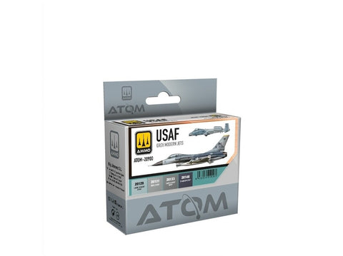 AMMO ATOM akriliniai dažai USAF pilkiems reaktyviniams lėktuvams 4x20ml