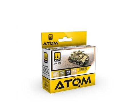 AMMO MIG ATOM DAK akrilinių dažų rinkinys WWII Afrikos technikai