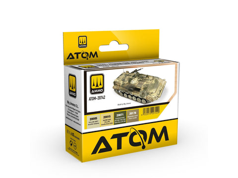 AMMO MIG ATOM akriliniai dažai Sovietų Afganistano kamufliažui, 4 vnt.