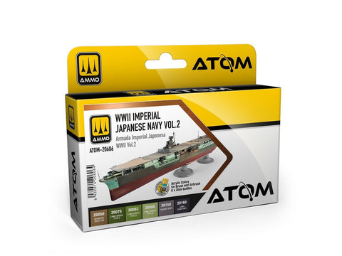 AMMO MIG ATOM akrilinių dažų rinkinys WWII Japonijos laivynui Vol.2 20606