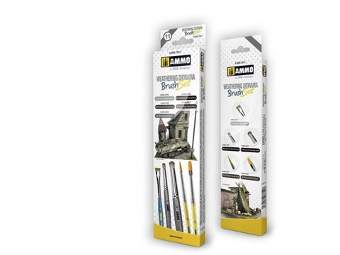 AMMO MIG teptukų rinkinys dioramų sendinimui, 5 vnt., 7611