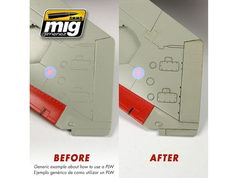 AMMO MIG Panel Line Wash sendinimo rinkinys Japonų WWII lėktuvams (7418)