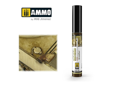 AMMO MIG Effects Brusher – kuro dėmių sendinimo teptukas 1801