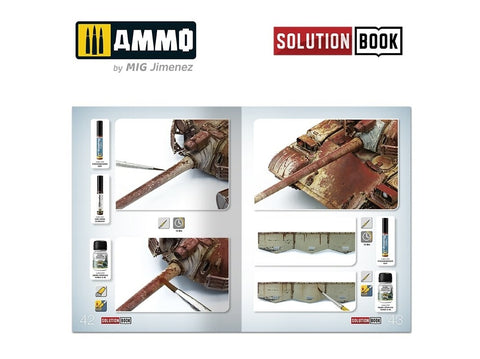 AMMO MIG SOLUTION BOOK: rūdžių dažymo vadovas, daugiakalbis, 6519