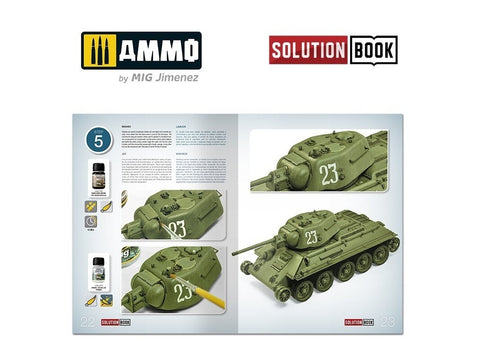 4BO žalių sovietinių šarvuočių dažymo vadovas AMMO MIG knyga
