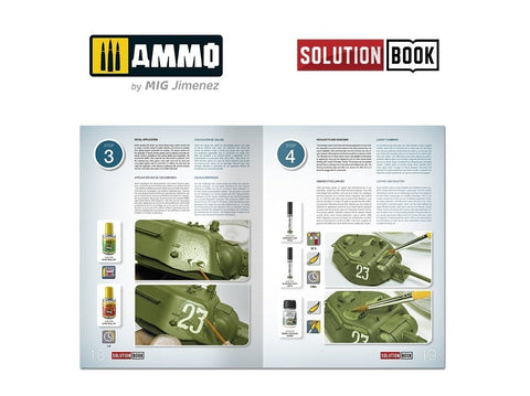 4BO žalių sovietinių šarvuočių dažymo vadovas AMMO MIG knyga