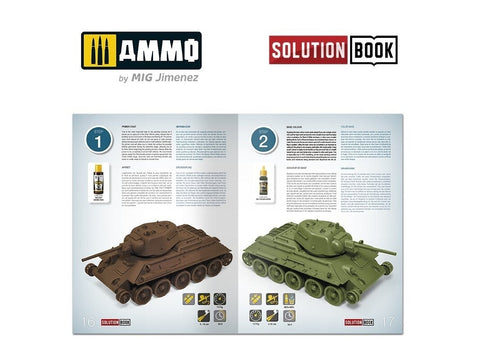 4BO žalių sovietinių šarvuočių dažymo vadovas AMMO MIG knyga