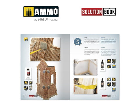 AMMO MIG Solution Book: Plytinių pastatų dažymas ir sendinimas (6510)
