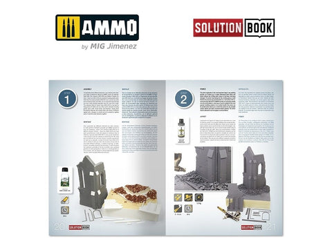 AMMO MIG Solution Book: Plytinių pastatų dažymas ir sendinimas (6510)