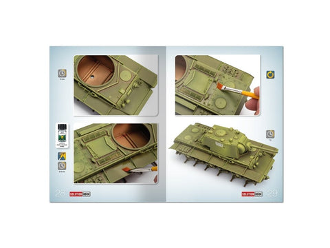 AMMO MIG Solution Book 37 – WWII 4BO Green Vehicles dažymo vadovas 6608