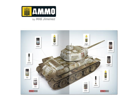 AMMO MIG Solution Book 20: WWII sovietinių žiemos kamufliažo dažymo gidas 6603