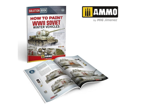AMMO MIG Solution Book 20: WWII sovietinių žiemos kamufliažo dažymo gidas 6603