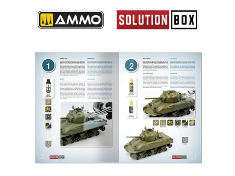 AMMO MIG Solution Book: WWII JAV ETO technikos dažymo vadovas