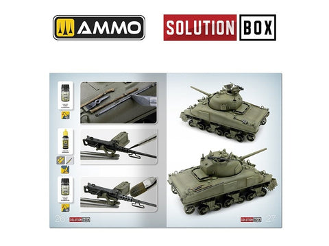 AMMO MIG Solution Book: WWII JAV ETO technikos dažymo vadovas