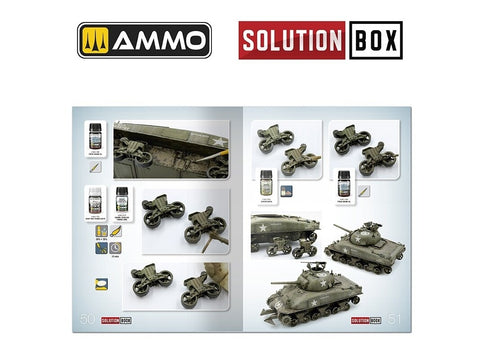 AMMO MIG Solution Book: WWII JAV ETO technikos dažymo vadovas