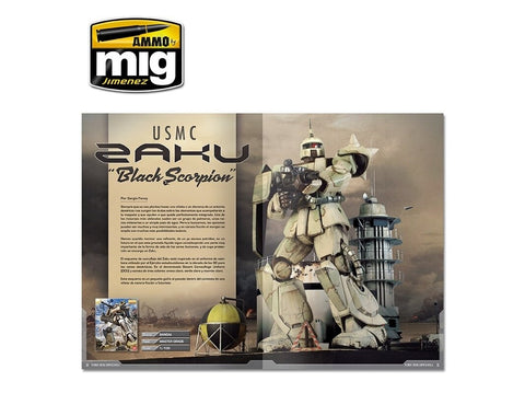 AMMO MIG In Combat 2: Mecha Battlegrounds – mechų dažymo knyga (EN) 6026