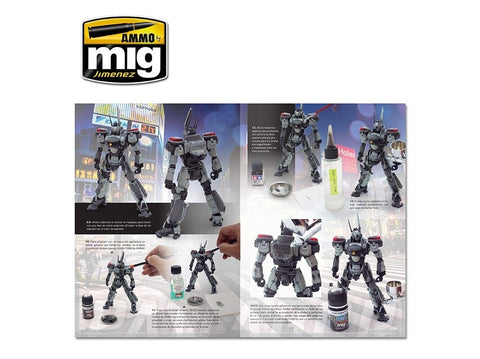 AMMO MIG In Combat 2: Mecha Battlegrounds – mechų dažymo knyga (EN) 6026
