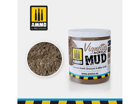 AMMO MIG akrilinis žemės purvas dioramoms TURNED EARTH 100 ml