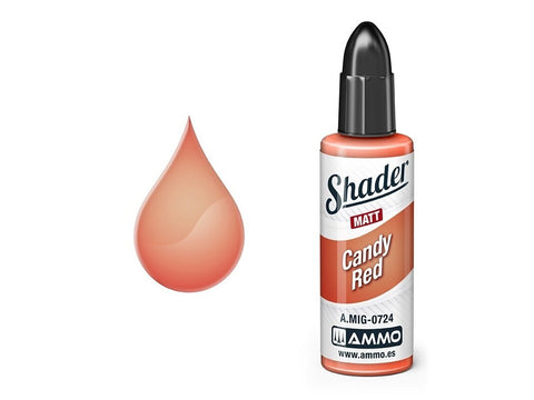 AMMO MIG Shader dažai Candy Red, matinis, 10 ml (A.MIG-0724)