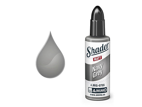 AMMO MIG MATT SHADER dažai Navy Grey 10 ml (A.MIG-0755)