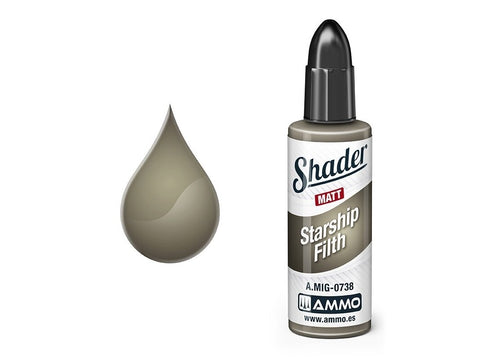 AMMO MIG Matt Shader Starship Filth matiniai dažai, 10 ml (0738)