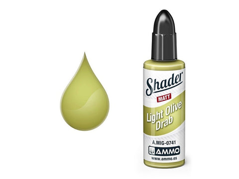 AMMO MIG SHADERS akrilinis matinis dažas Olive Drab 10 ml (0741)
