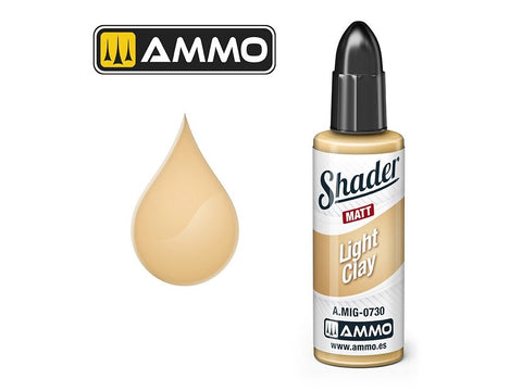 AMMO MIG SHADER dažai Light Clay 0730, matinis, 10 ml aerografui