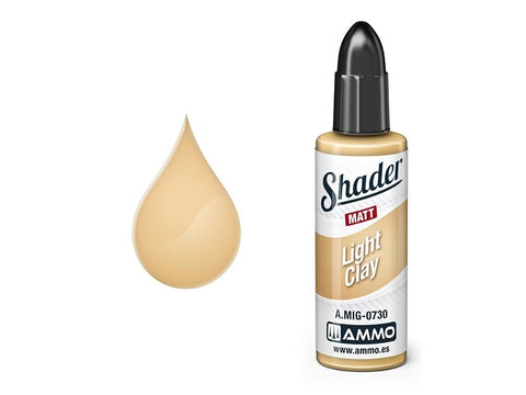 AMMO MIG SHADER dažai Light Clay 0730, matinis, 10 ml aerografui