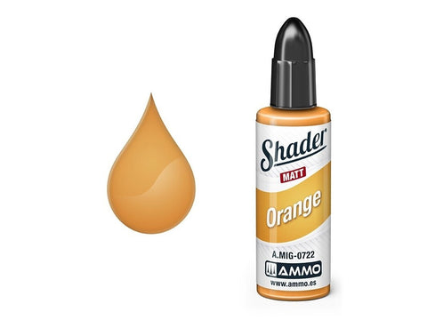 AMMO MIG Matt Shader oranžiniai dažai aerografui 10 ml (A.MIG-0722)