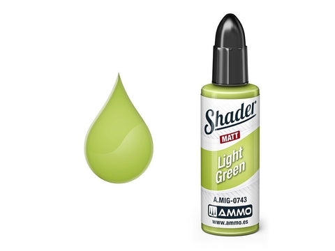 AMMO by Mig Matinis Shader dažai šviesiai žali 10 ml, aerografui (0743)